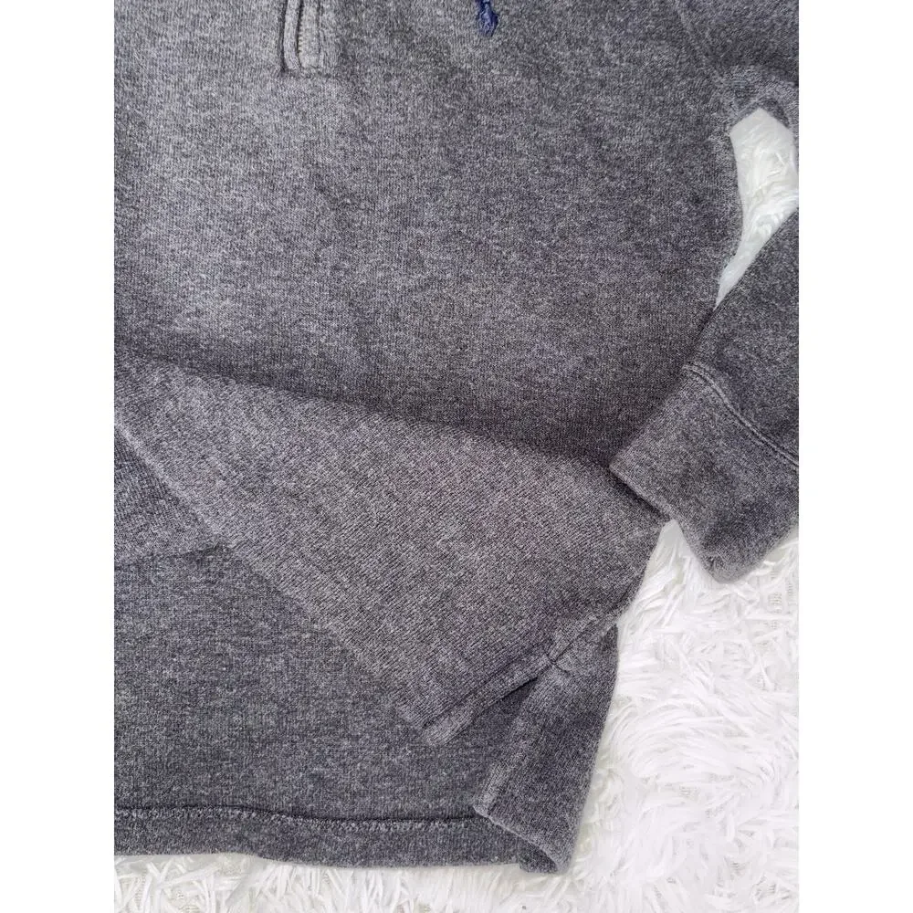 Ralph Lauren Boys 8 Classic 1/4 Zip Charcoal Top. Comf, Exc. Quality